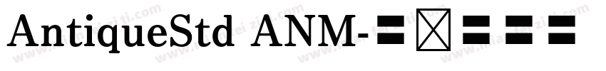 AntiqueStd ANM字体转换